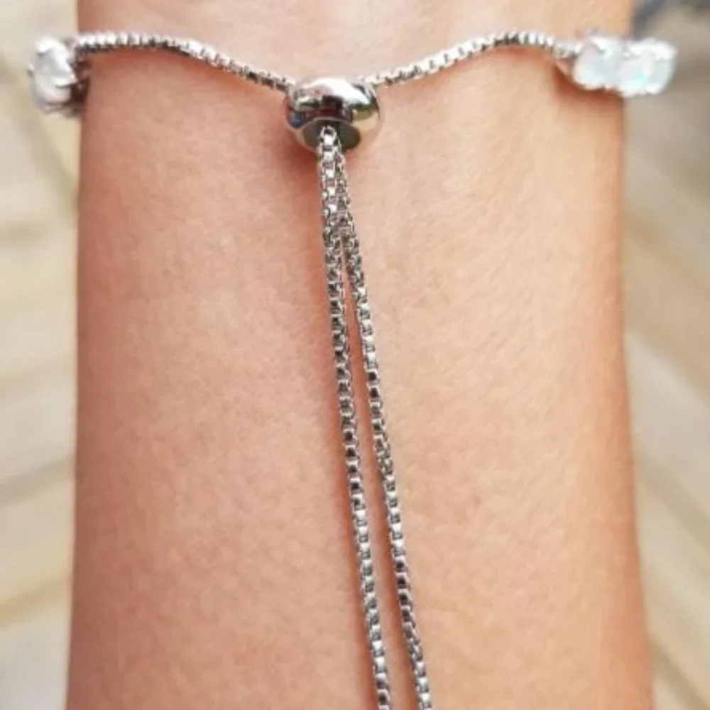 Bolo Style Created Opal bracelets - Picture 3 of 5